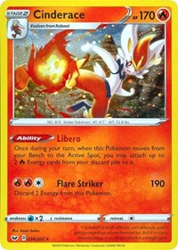 Cinderace (034/202) (Cosmos Holo) [Sword & Shield: Base Set] Pokémon