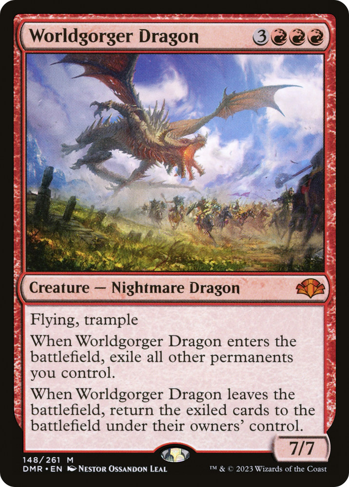 Worldgorger Dragon [Dominaria Remastered] Magic: The Gathering