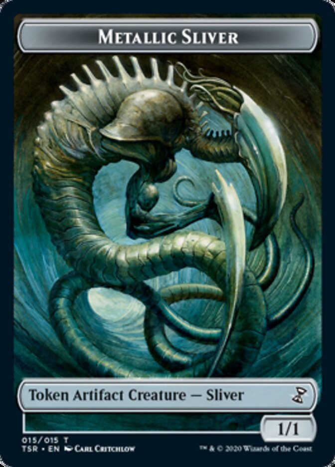 Metallic Sliver Token [Time Spiral Remastered Tokens] Magic: The Gathering