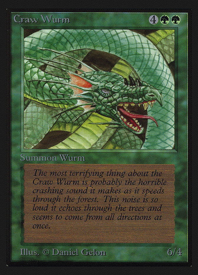 Craw Wurm [Collectors' Edition] Magic: The Gathering