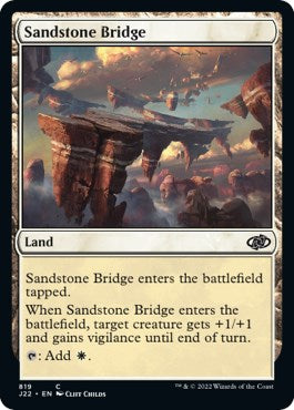 Sandstone Bridge [Jumpstart 2022] Magic: The Gathering