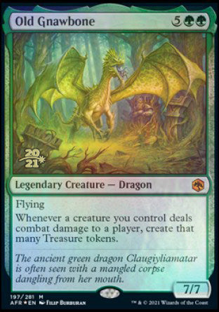 Old Gnawbone [Dungeons & Dragons: Adventures in the Forgotten Realms Prerelease Promos] Magic: The Gathering