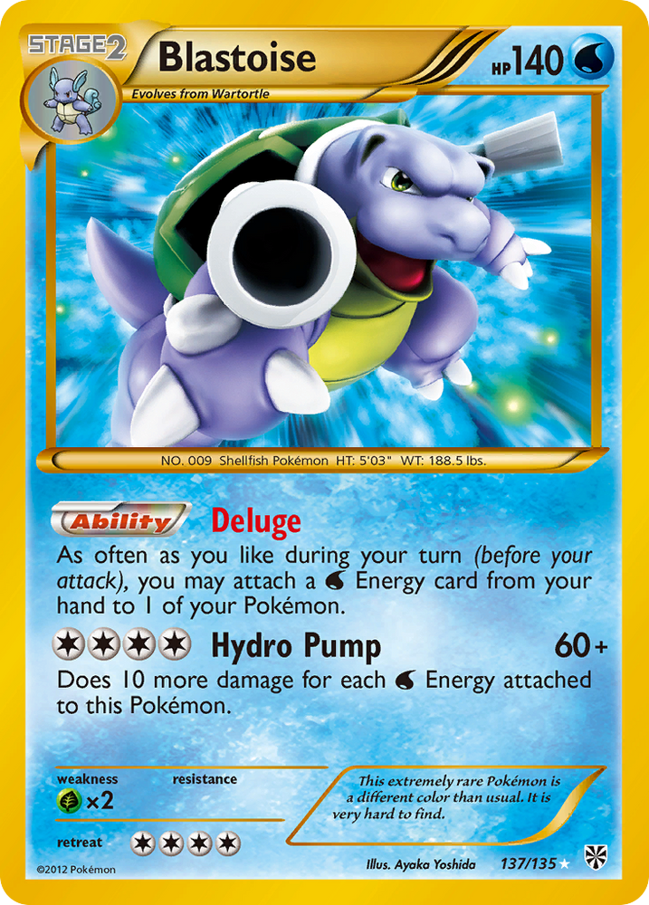 Blastoise (137/135) [Black & White: Plasma Storm] Pokémon