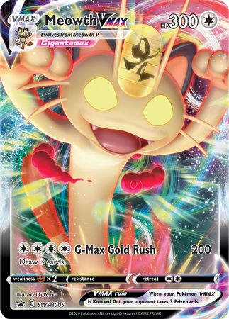 Meowth VMAX (SWSH005) [Sword & Shield: Black Star Promos] Pokémon