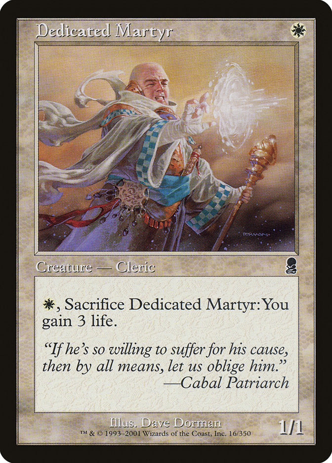 Dedicated Martyr [Odyssey] Magic: The Gathering