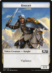 Goblin Wizard // Knight Double-Sided Token [Core Set 2021 Tokens] Magic: The Gathering