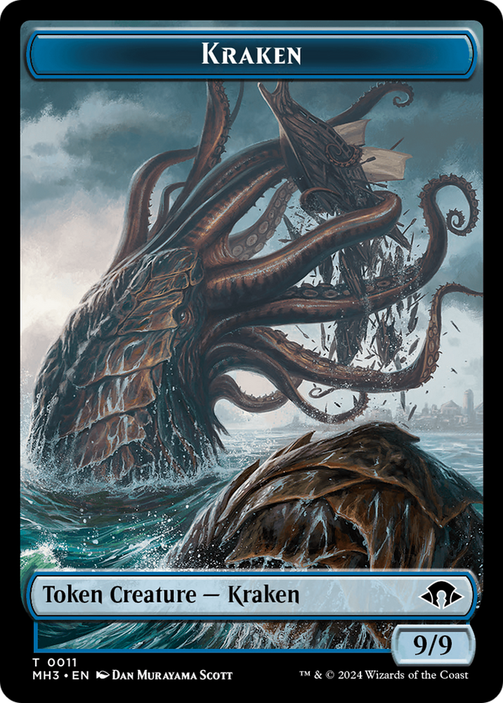 Kraken Token [Modern Horizons 3 Tokens] Magic: The Gathering