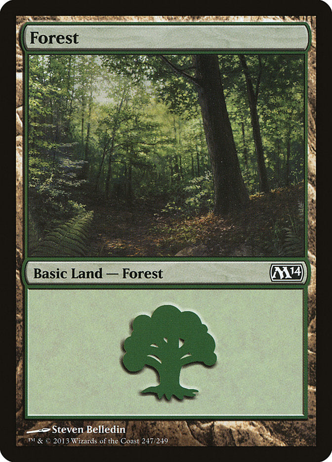 Forest (247) [Magic 2014] Magic: The Gathering