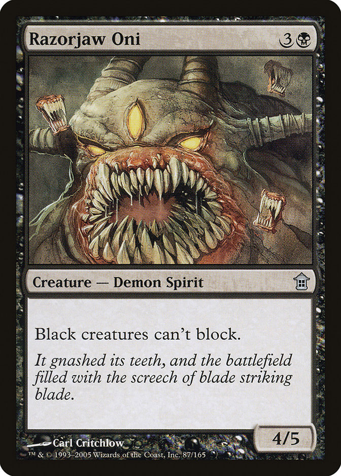 Razorjaw Oni [Saviors of Kamigawa] Magic: The Gathering