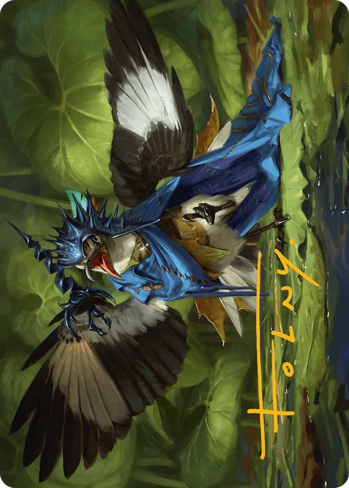 Mockingbird Art Card (Gold-Stamped Signature) [Bloomburrow Art Series] Magic: The Gathering