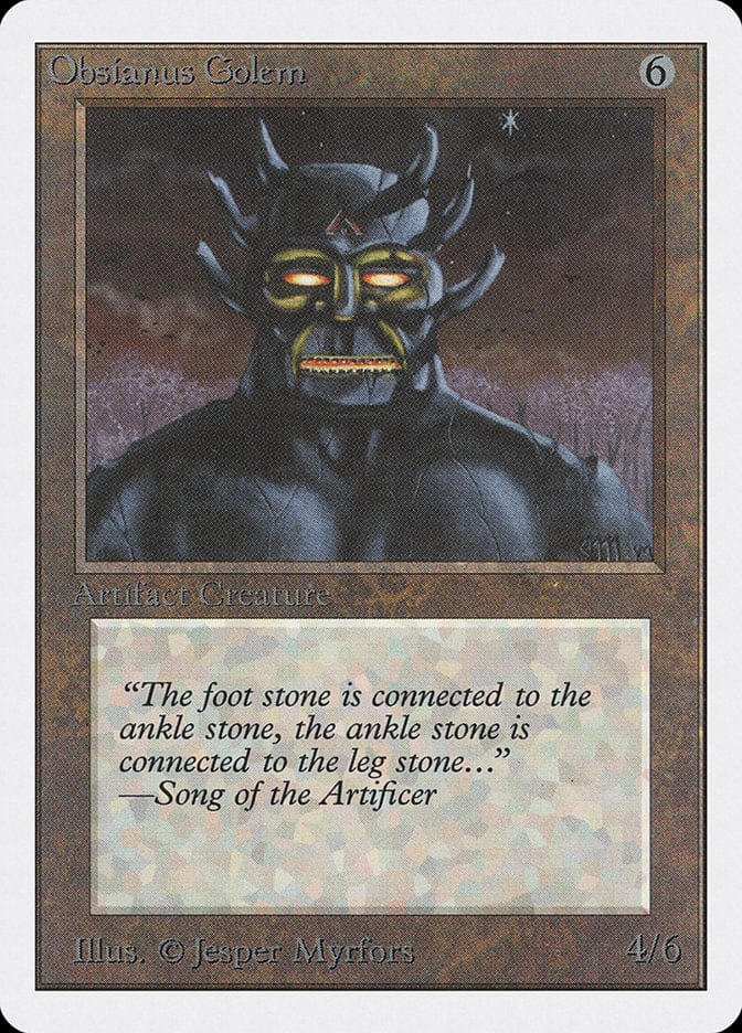 Obsianus Golem [Unlimited Edition] Magic: The Gathering
