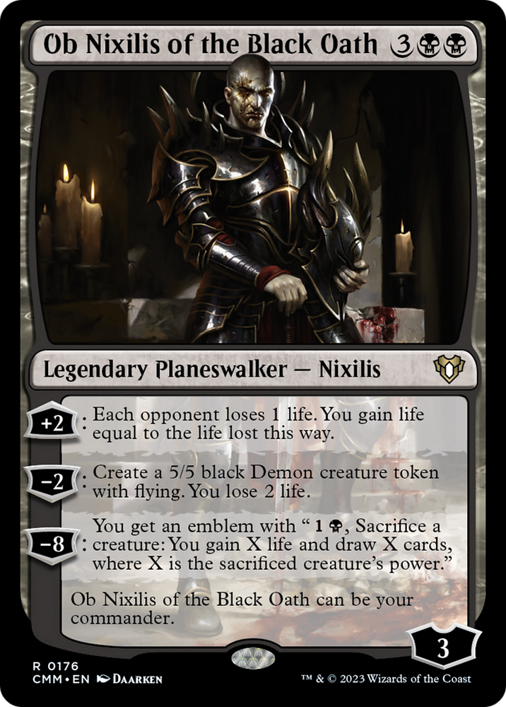 Ob Nixilis of the Black Oath [Commander Masters] Magic: The Gathering