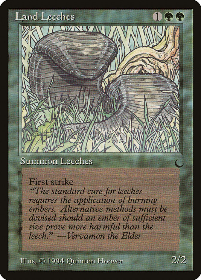 Land Leeches [The Dark] Magic: The Gathering