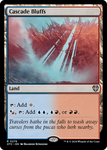 Cascade Bluffs [Outlaws of Thunder Junction Commander] Magic: The Gathering