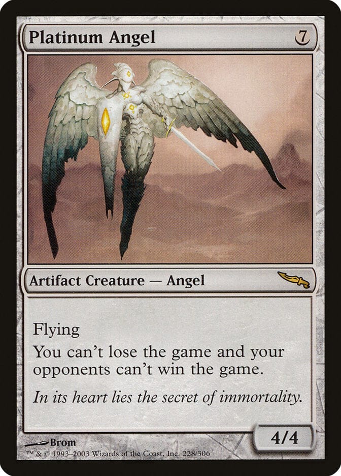 Platinum Angel [Mirrodin] Magic: The Gathering