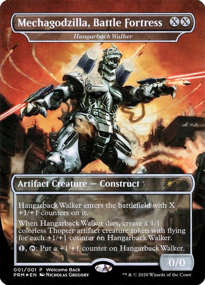 Hangarback Walker - Mechagodzilla, Battle Fortress [Love Your LGS 2020] Magic: The Gathering