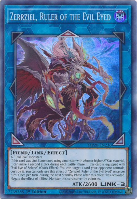 Zerrziel, Ruler of the Evil Eyed [MP20-EN236] Super Rare - Yugioh Cards For Your TCG Needs!