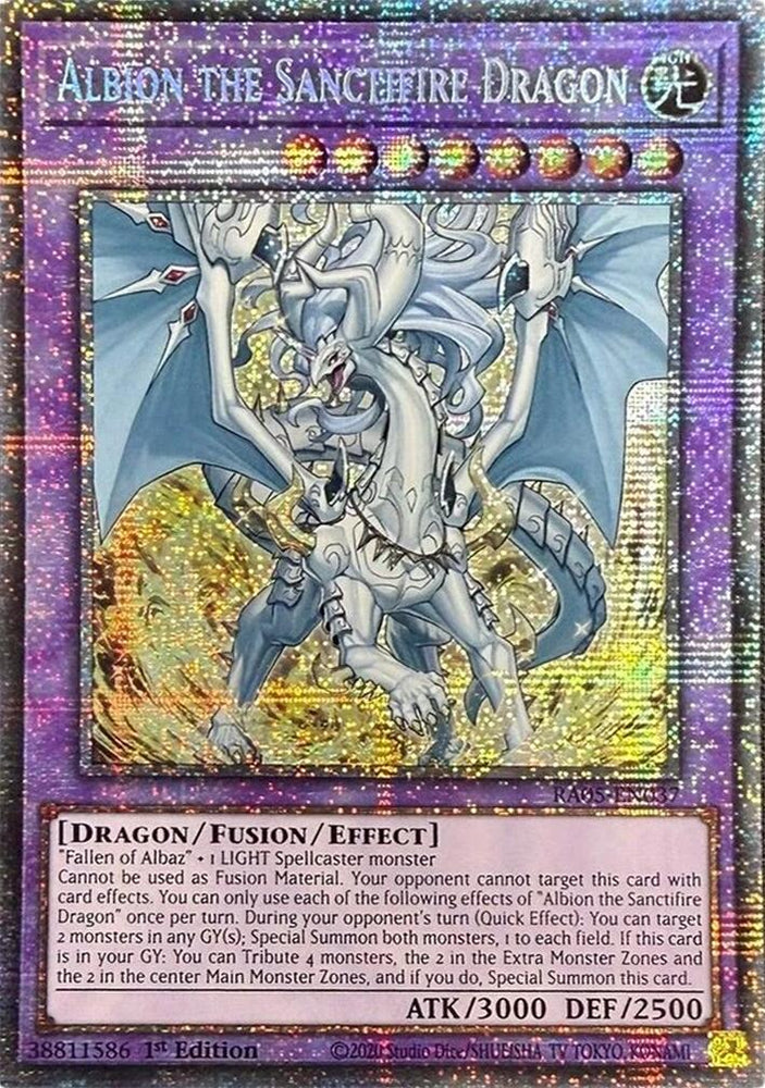 Albion the Sanctifire Dragon [RA05-EN037] Starlight Rare