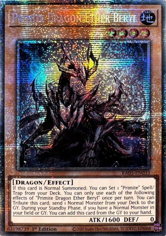 Primite Dragon Ether Beryl [RA05-EN033] Starlight Rare - Yugioh Cards For Your TCG Needs!