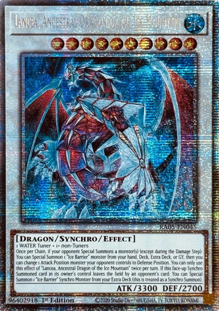 Lancea, Ancestral Dragon of the Ice Mountain [RA05-EN045] Starlight Rare - Yugioh Cards For Your TCG Needs!