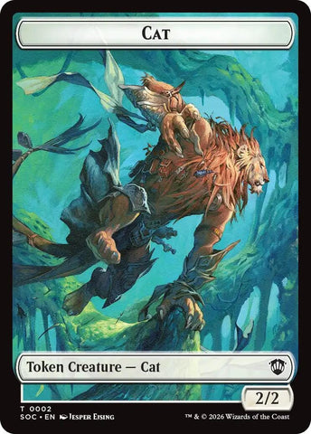 Cat // Inkling (0022) Double-Sided Token [Secrets of Strixhaven Commander Tokens]