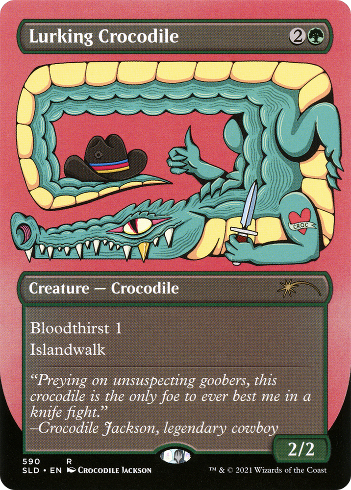 Lurking Crocodile [Secret Lair Drop Promos] Magic: The Gathering