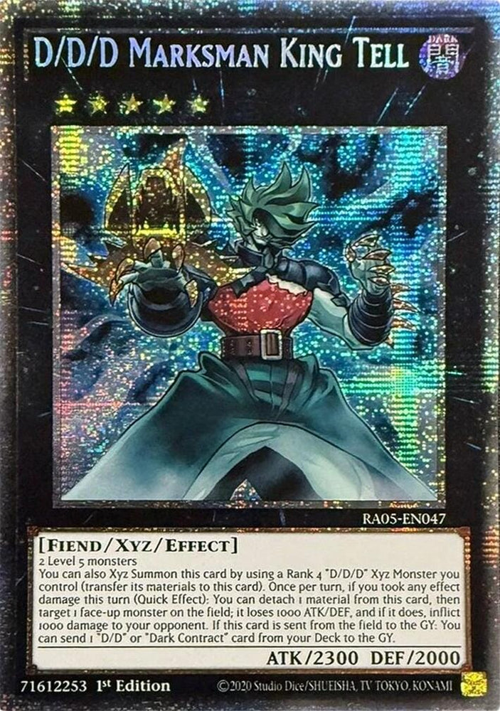D/D/D Marksman King Tell (Starlight Rare) [RA05-EN047] Starlight Rare