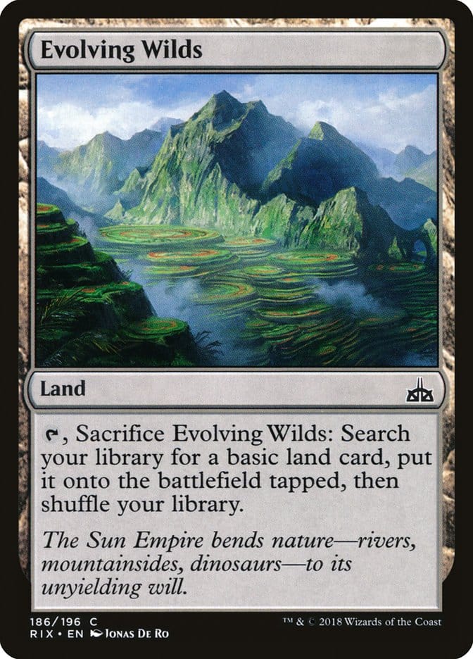 Evolving Wilds [Rivals of Ixalan] Magic: The Gathering