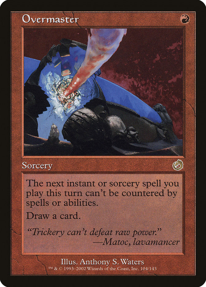 Overmaster [Torment] Magic: The Gathering