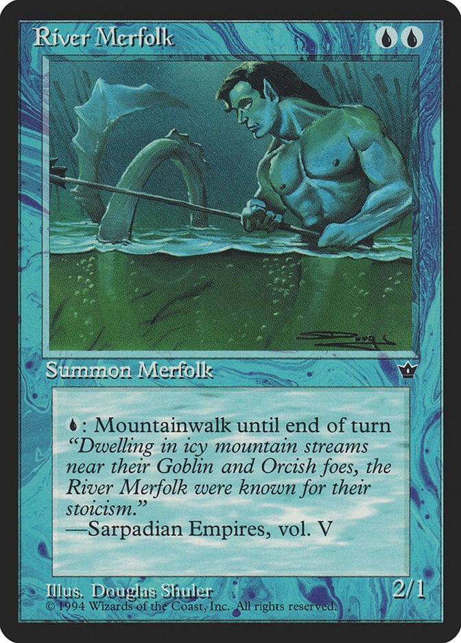 River Merfolk [Fallen Empires] Magic: The Gathering