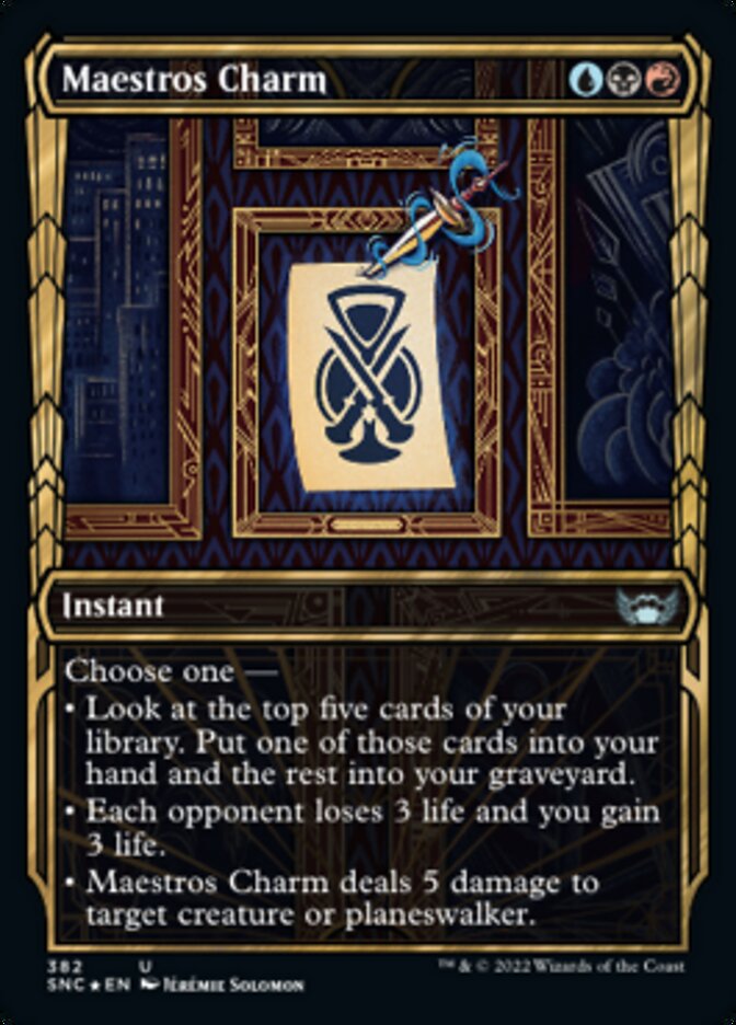 Maestros Charm (Showcase Golden Age Gilded Foil) [Streets of New Capenna] Magic: The Gathering