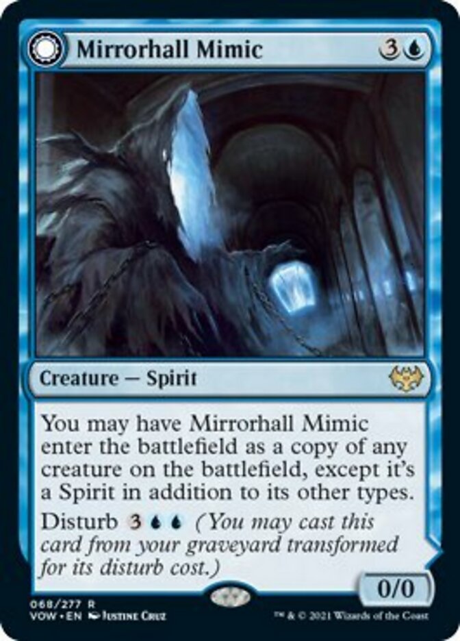 Mirrorhall Mimic // Ghastly Mimicry [Innistrad: Crimson Vow] Magic: The Gathering