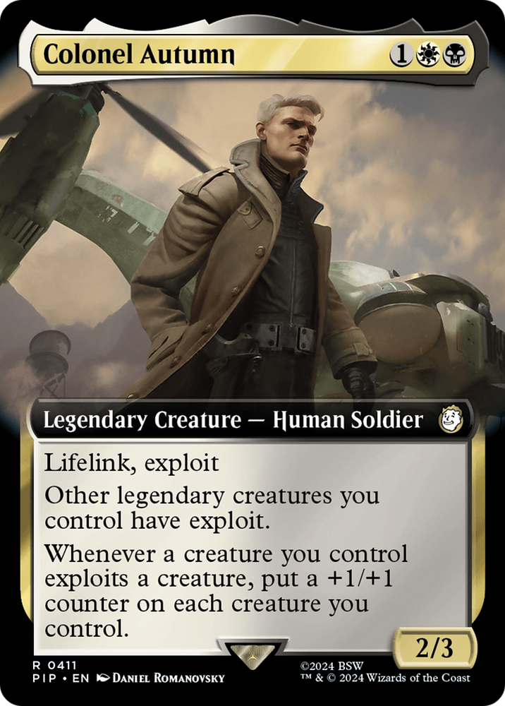 Colonel Autumn (Extended Art) [Fallout] Magic: The Gathering