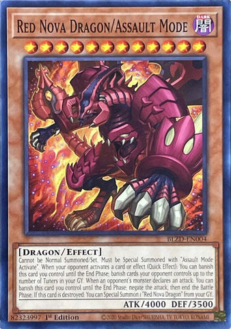 Red Nova Dragon/Assault Mode [BLZD-EN004] Common - Yugioh Cards For Your TCG Needs!
