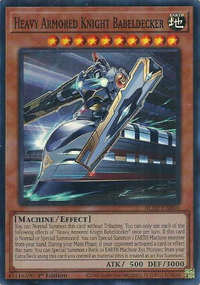 Heavy Armored Knight Babeldecker [BLZD-EN006] Super Rare - Yugioh Cards For Your TCG Needs!