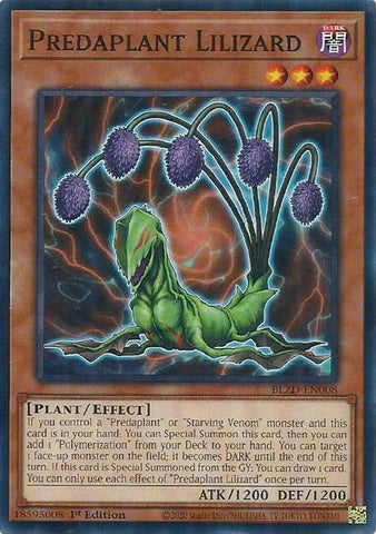 Predaplant Lilizard [BLZD-EN008] Common - Yugioh Cards For Your TCG Needs!