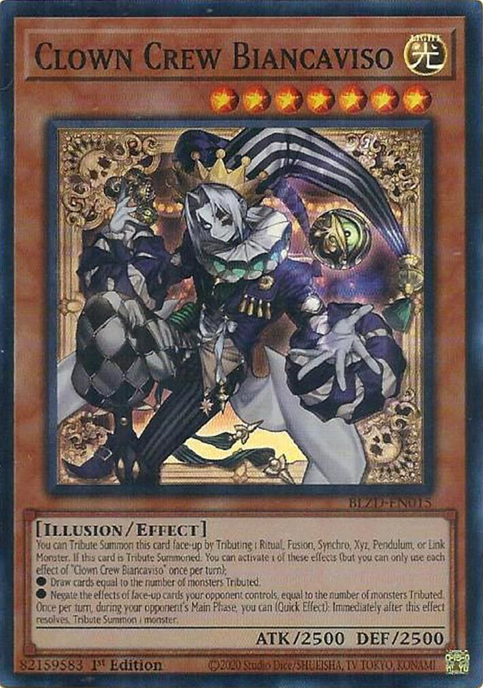 Clown Crew Biancaviso [BLZD-EN015] Super Rare - Yugioh Cards For Your TCG Needs!
