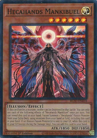 Hecahands Mankibuel [BLZD-EN018] Super Rare - Yugioh Cards For Your TCG Needs!