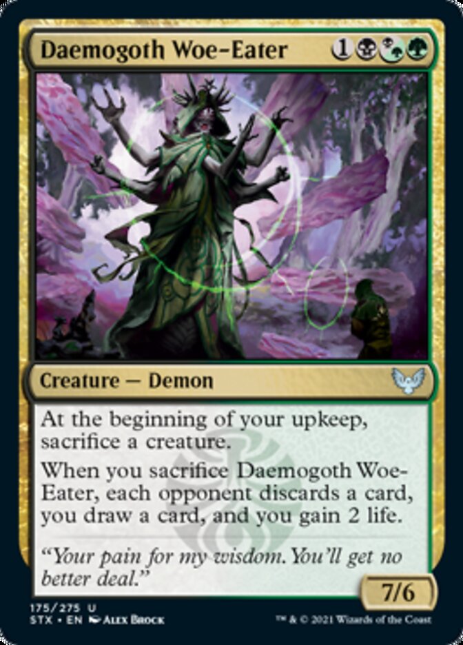 Daemogoth Woe-Eater [Strixhaven: School of Mages] Magic: The Gathering