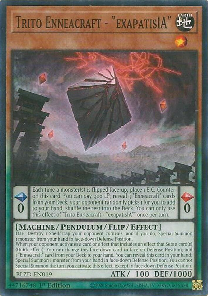 Trito Enneacraft - "exapatisIA" [BLZD-EN019] Common - Yugioh Cards For Your TCG Needs!