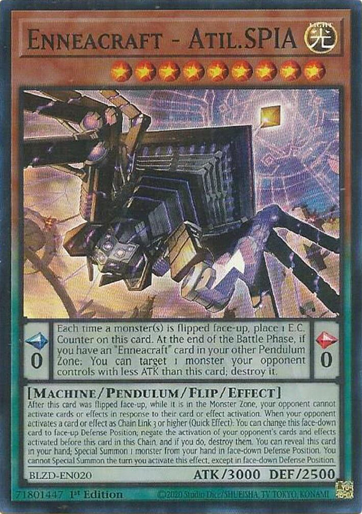 Enneacraft - Atil.SPIA [BLZD-EN020] Super Rare - Yugioh Cards For Your TCG Needs!