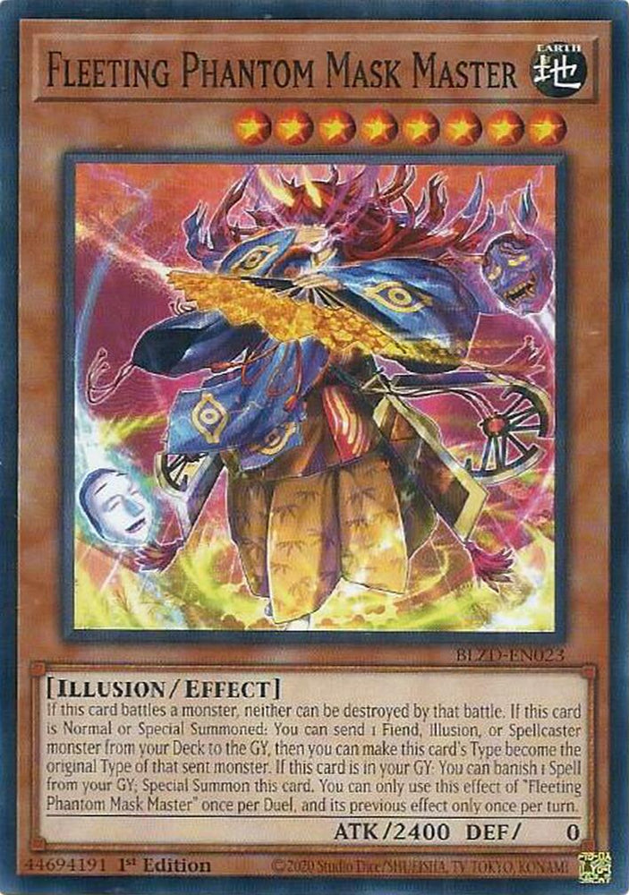 Fleeting Phantom Mask Master [BLZD-EN023] Common - Yugioh Cards For Your TCG Needs!