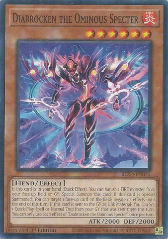 Diabrocken the Ominous Specter [BLZD-EN025] Common - Yugioh Cards For Your TCG Needs!