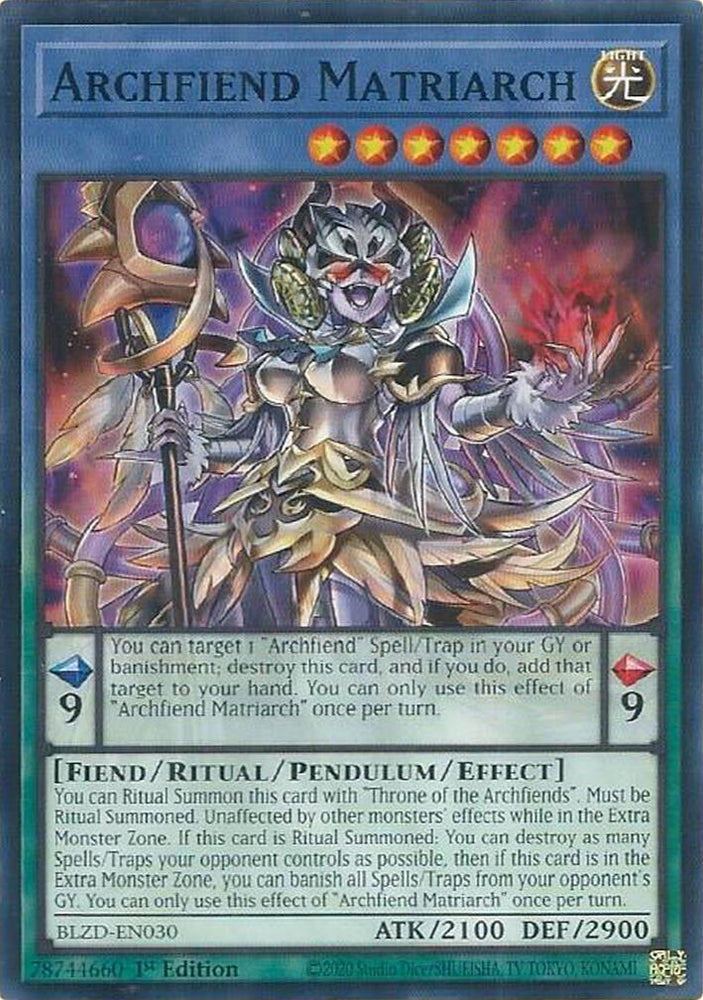 Archfiend Matriarch [BLZD-EN030] Common - Yugioh Cards For Your TCG Needs!