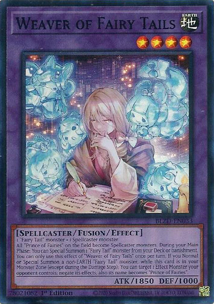 Weaver of Fairy Tails [BLZD-EN033] Super Rare - Yugioh Cards For Your TCG Needs!
