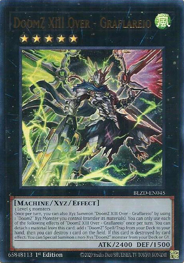 DoomZ XIII Over - Graflareio [BLZD-EN045] Ultra Rare - Yugioh Cards For Your TCG Needs!