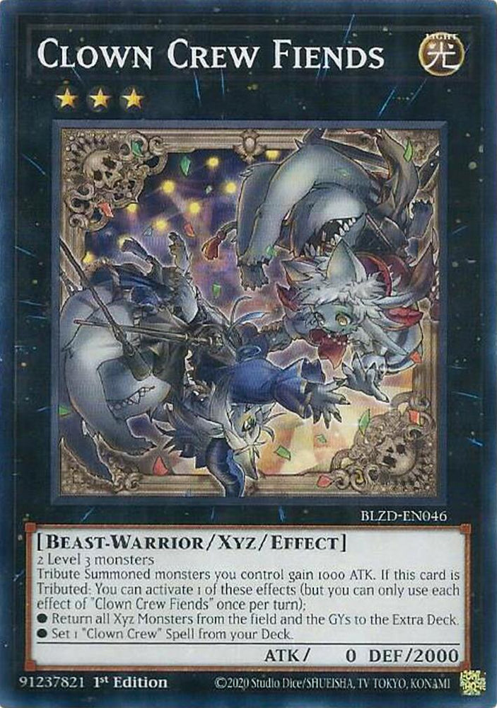 Clown Crew Fiends [BLZD-EN046] Common - Yugioh Cards For Your TCG Needs!