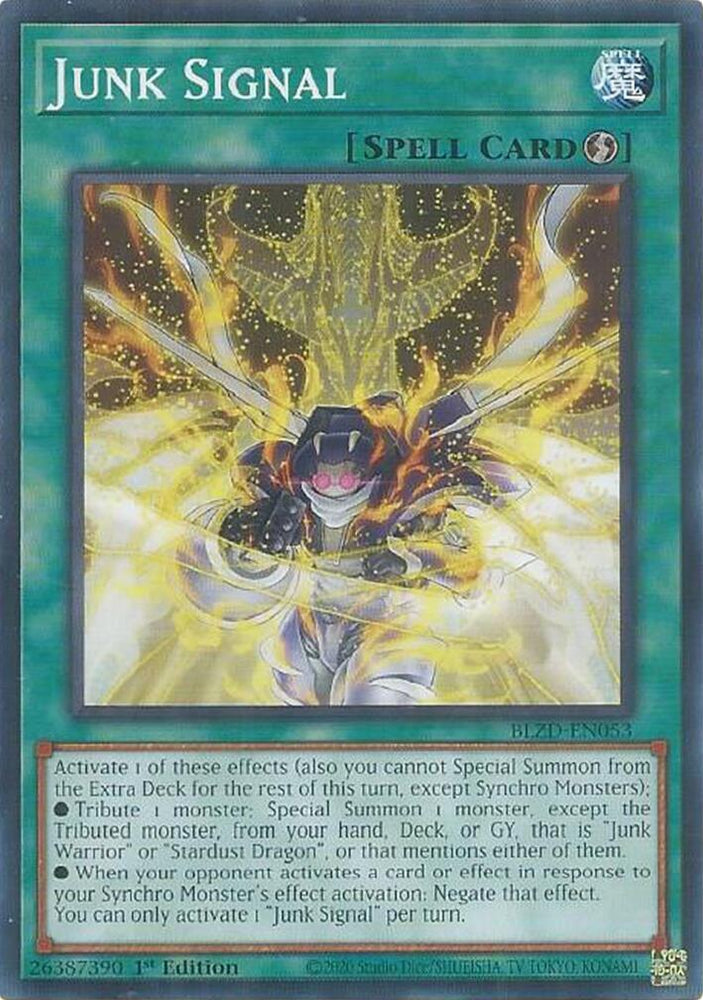 Junk Signal [BLZD-EN053] Common - Yugioh Cards For Your TCG Needs!