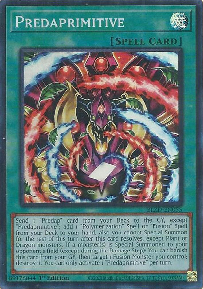 Predaprimitive [BLZD-EN055] Super Rare - Yugioh Cards For Your TCG Needs!