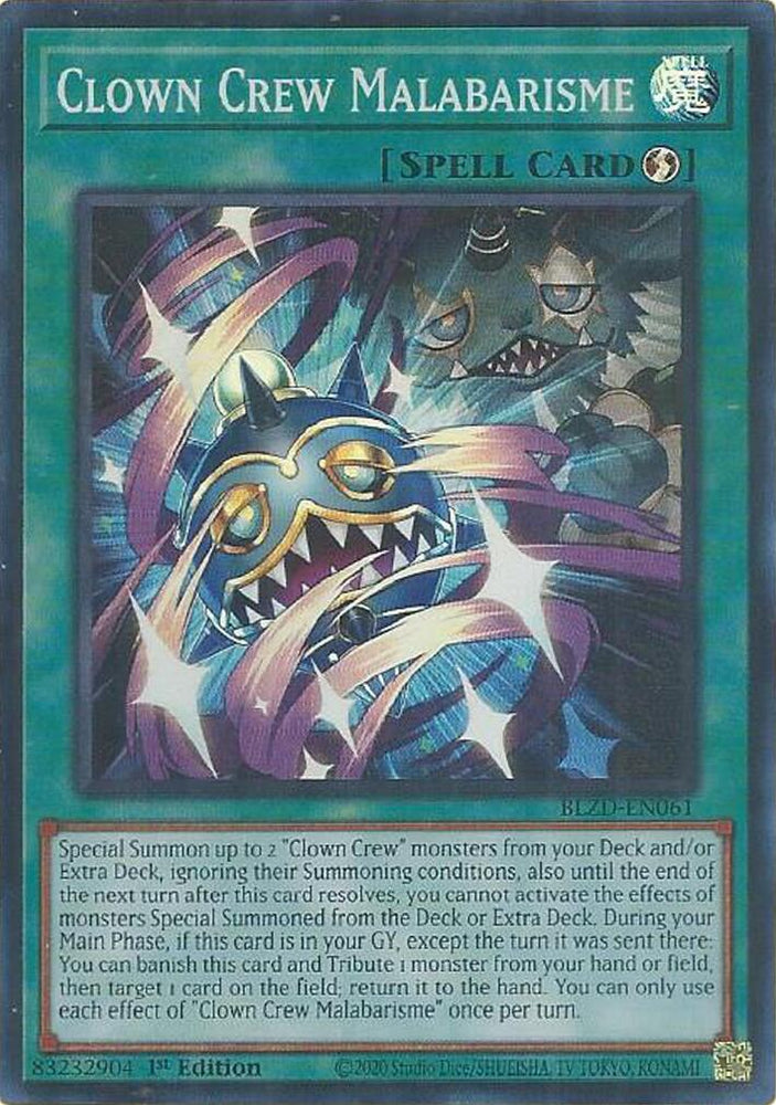 Clown Crew Malabarisme [BLZD-EN061] Super Rare - Yugioh Cards For Your TCG Needs!